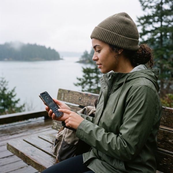 woman on phone